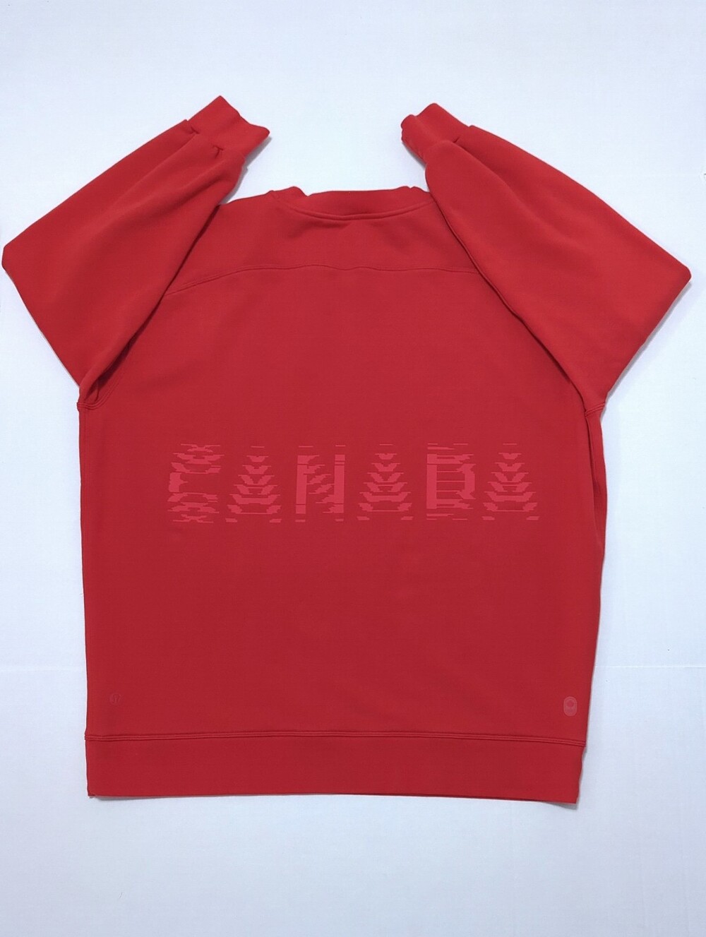 Lululemon Team Canada Olympics Perfectly Oversized Crew Red Sweatshirt Size 10 - Picture 5 of 10